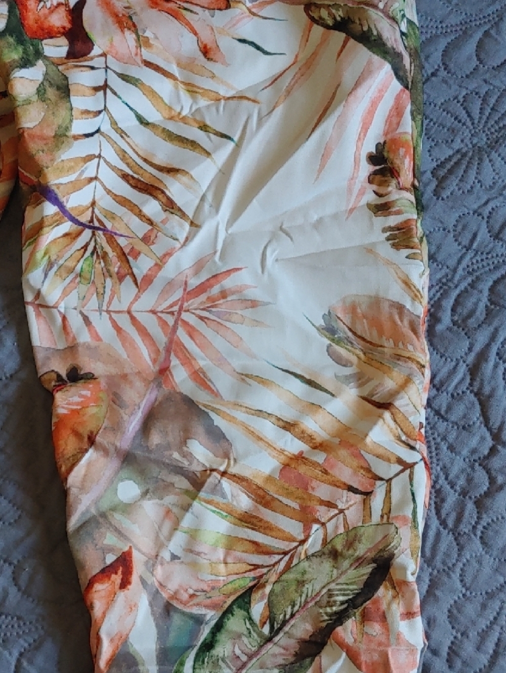 Etern Elle  Floral Print Pants - Orange, Green, White And Gold Sz SM - Picture 10 of 11
